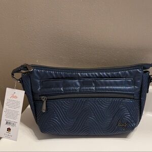 Lug Dash Metallic Indigo NWT Crossbody Bag